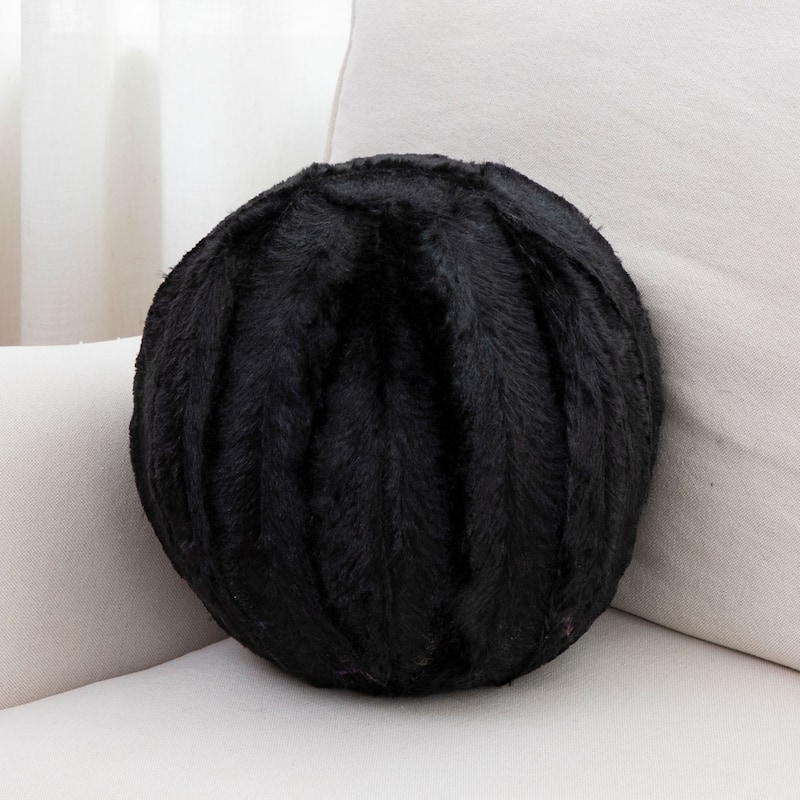 Cheer Collection 10" Round Living Room Decorative Ball Pillow