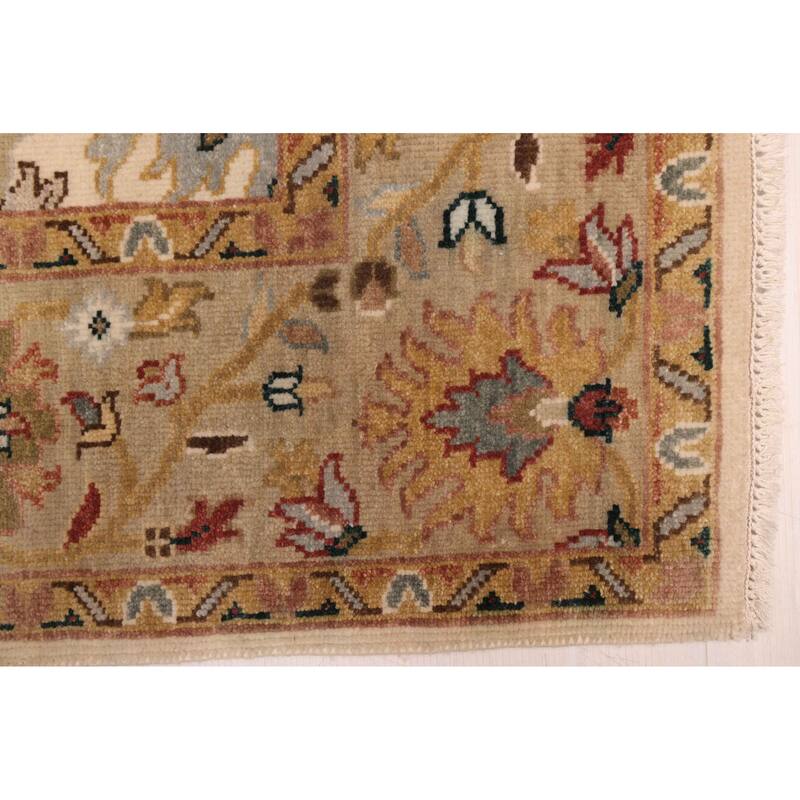 ECARPETGALLERY Hand-knotted Jules Serapi Ivory Wool Rug - 6'0 x 8'11