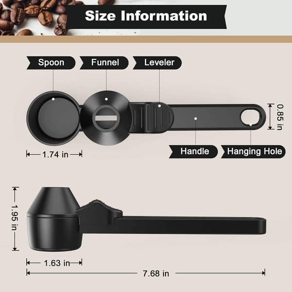 Coffee Scoop with Funnel for Reusable K Cup Refillable Coffee Pods