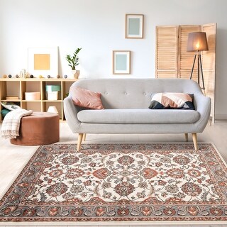 Traditional Floral Scroll Indoor Area Rug or Runner by Superior
