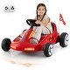 preview thumbnail 11 of 22, Remote Control Kids Go Kart with Music and LED Lights - 33" x 27.5" x 18"