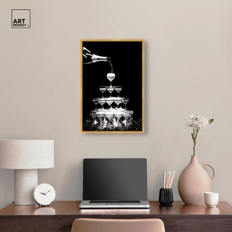 Flow of Fizz Canvas by Art Remedy