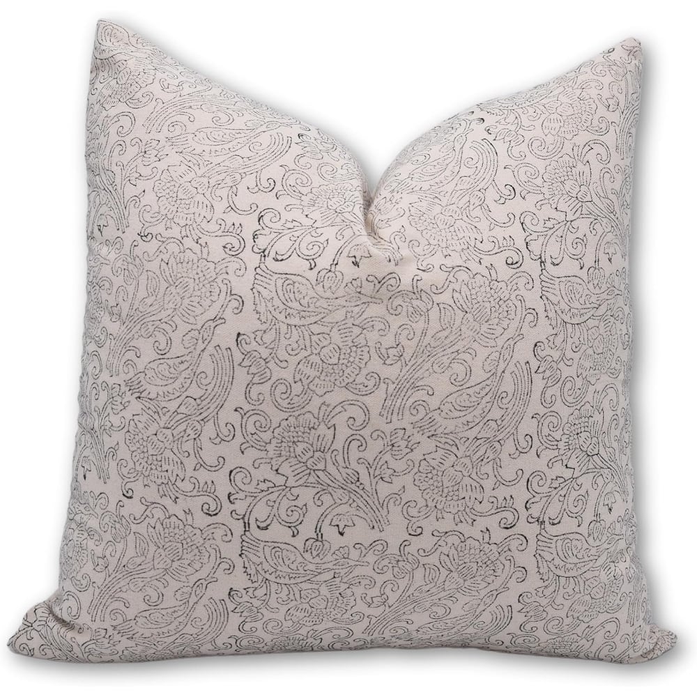 Fabdivine Cotton Outdoor Sofa Block print pillow Cover