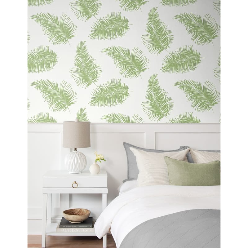 Luxe Haven Tossed Palm Peel and Stick Wallpaper