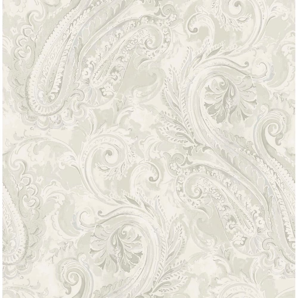 Seabrook Designs Valentina Paisley Unpasted Wallpaper