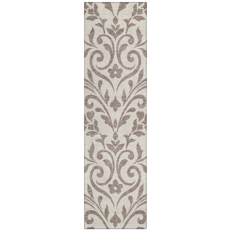 Machine Washable Indoor/ Outdoor Chantille Traditional Elegant Rug