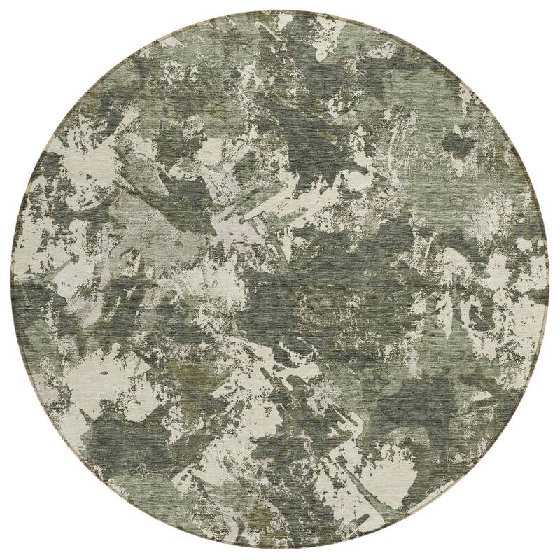 HomeRoots Floral Transitional Rectangle Outdoor Rug