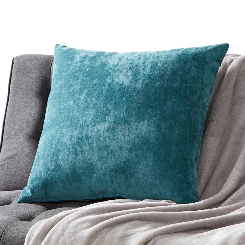 Greendale Home Fashions Velvet Throw Pillow - Aqua