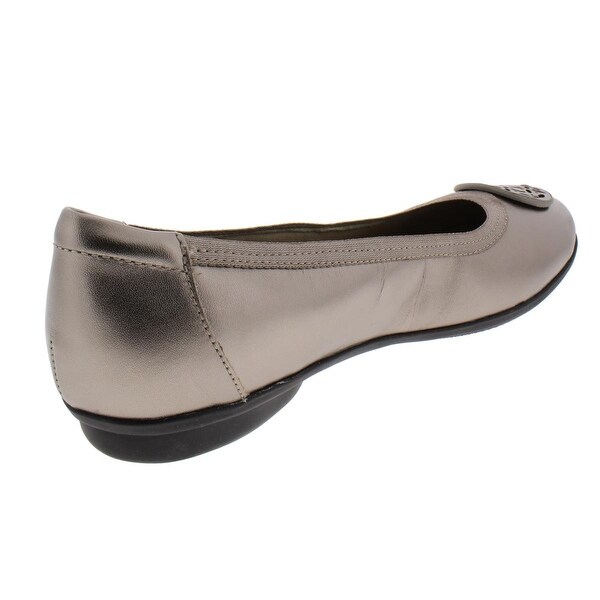 clarks metallic flats