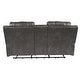 preview thumbnail 4 of 4, Erlangen Midnight Power Reclining Loveseat Console Adjustable Headrest