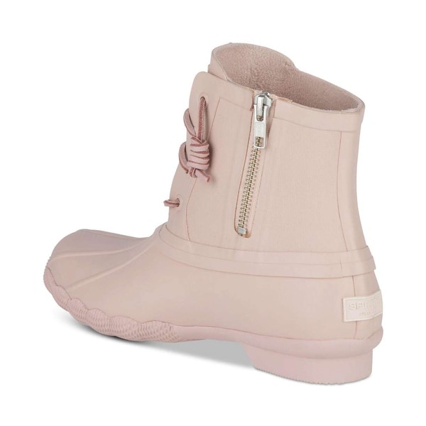 sperry duck boots rose gold