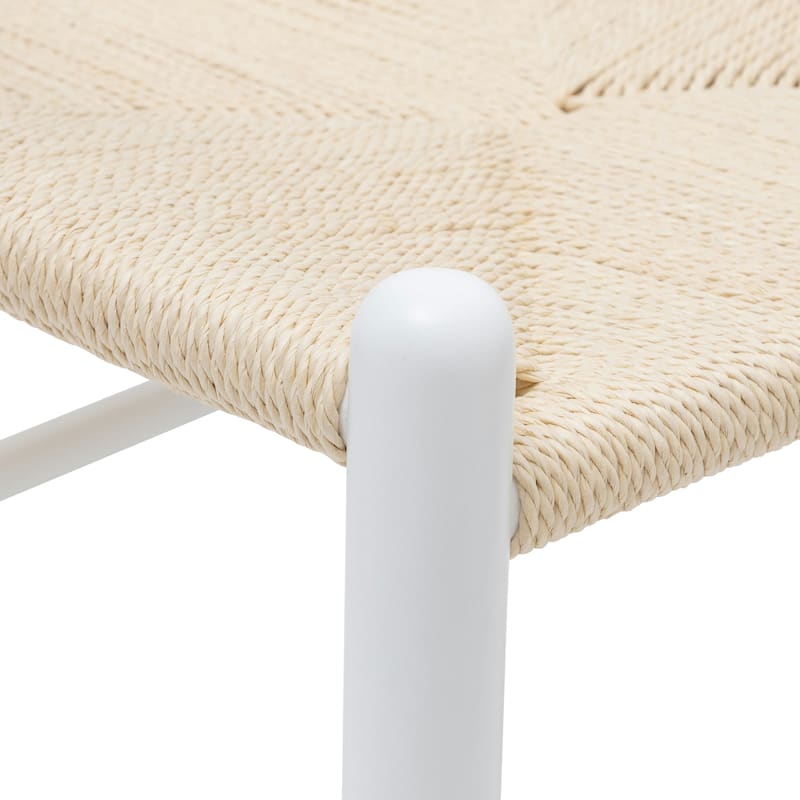 Poly & Bark Weave Chairs - Solid Wood Frame (Set of 2)