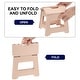 preview thumbnail 4 of 10, 9" Folding Step Stool for Adults 132 lbs Capacity - 10 x 7.3 x 9.6inch