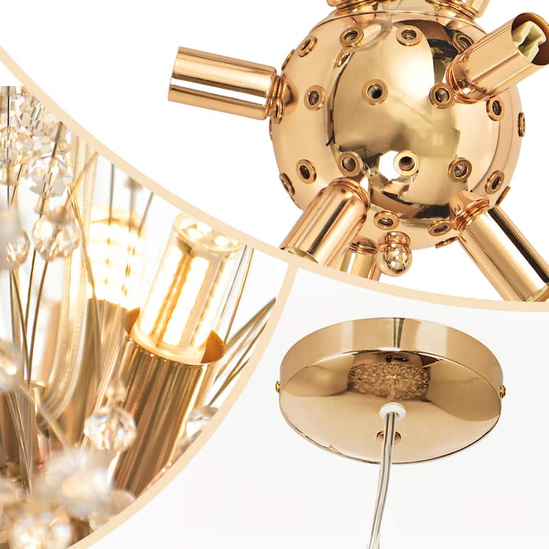 9-Light Firework Dandelion Sputnik Chandelier Light