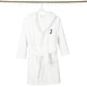 preview thumbnail 7 of 78, Sweet Kids 100% Polyester SUPER PLUSH Double Brushed Hooded Bathrobe with Purple Bookman Monogram