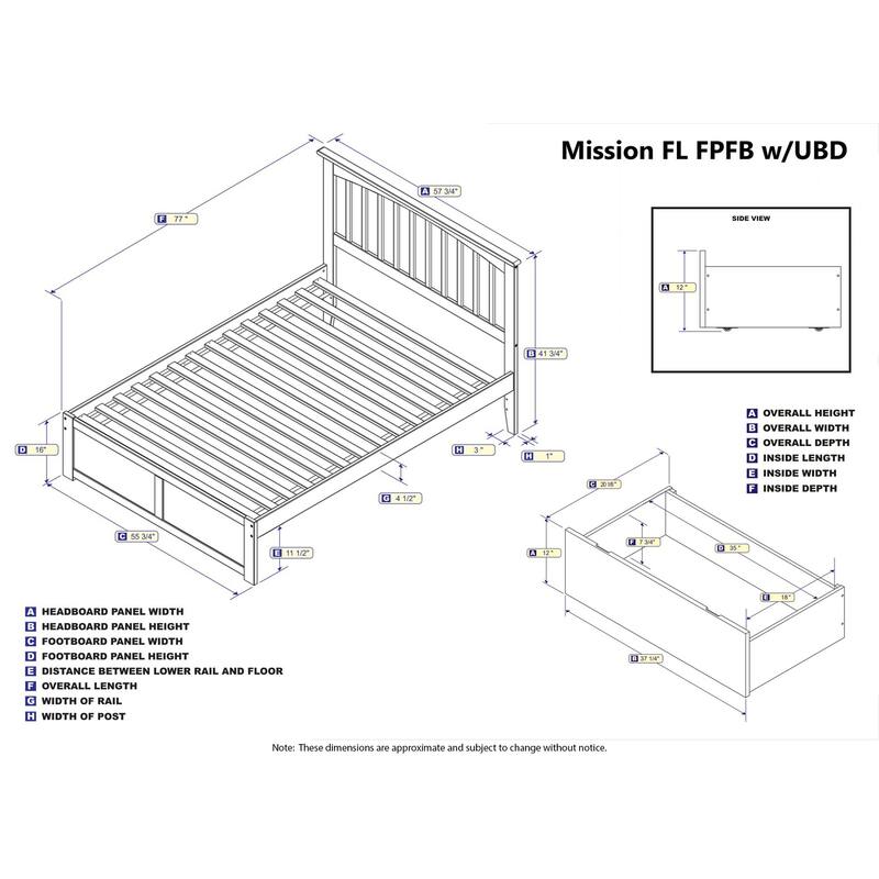 Platform Bed with Drawers & Footboard - Modern Bedroom Storage Solution