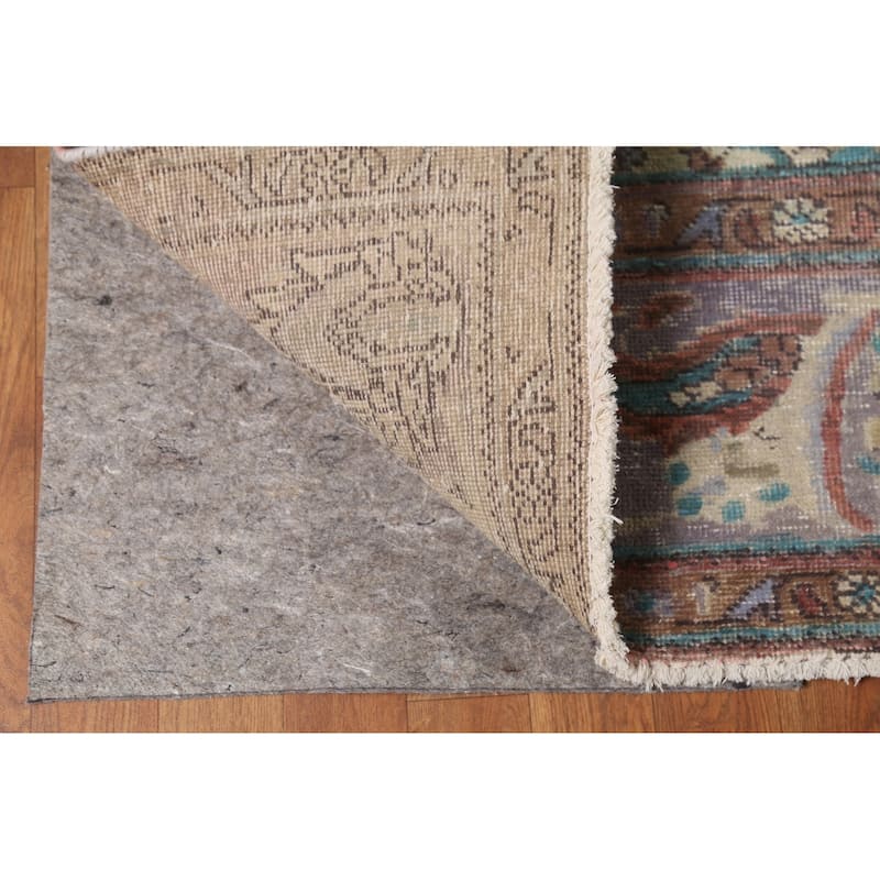 Traditional Tabriz Persian Vintage Area Rug Hand-Knotted Wool Carpet - 9'11"x 12'2"