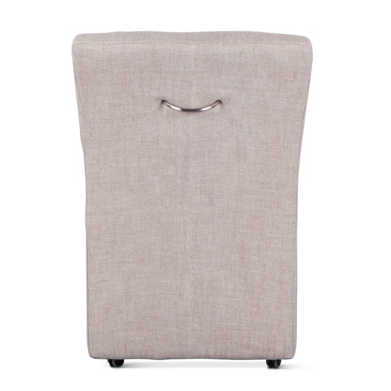 Lily Off-White Linen Dining Chair