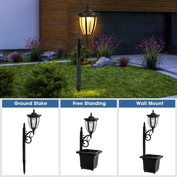 Set of 2 solar lamp posts cheap