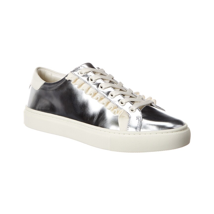 tory burch silver sneakers