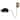Trilby 1 Light Wall Sconce Matte Black with Burnished Brass