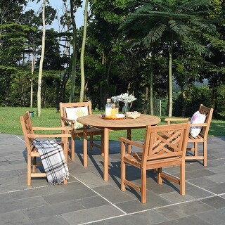 Cambridge Casual Isla 5-piece Teak Patio Dining Set