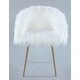 preview thumbnail 3 of 4, Roundhill Furniture Ravni Faux Fur Accent Armchair with Gold Legs