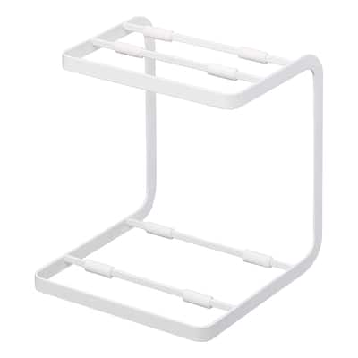 Yamazaki Home Two-Tier Pot Rack, Steel - L 8.27 x W 8.07 x H 8.86 inches
