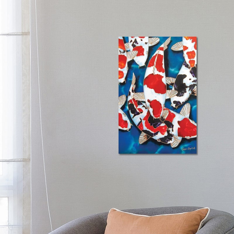 iCanvas "8 Koi" by Daniel Jean-Baptiste Canvas Print - 26x18x1.5