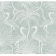 preview thumbnail 1 of 5, A-Street Prints Biscayne Turquoise Flamingo Beach Wallpaper