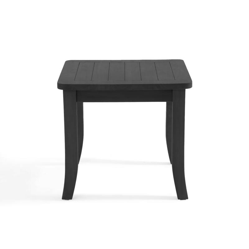 19" W Square Solid Teak Outdoor Side Table