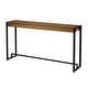 preview thumbnail 11 of 55, SEI Furniture Macen Modern Narrow Industrial Console Table