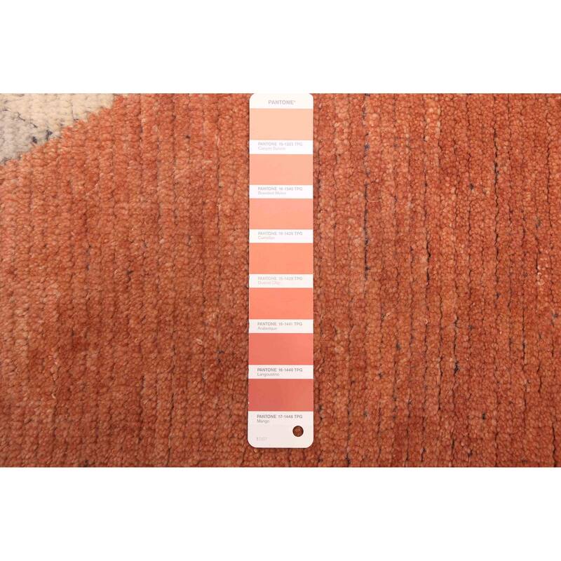 ECARPETGALLERY Hand-knotted Pak Finest Marrakesh Copper Wool Rug - 10'1 x 14'0