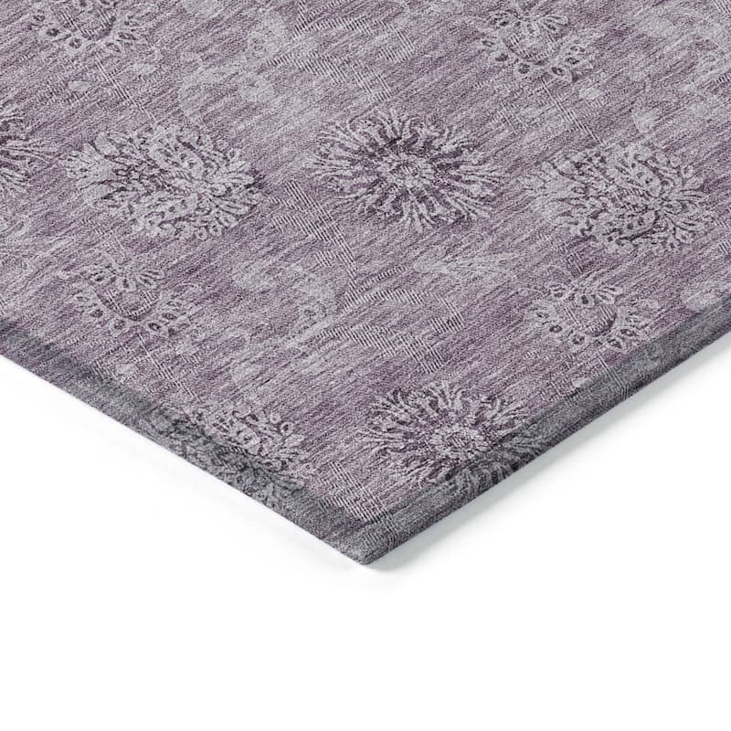 HomeRoots Floral Transitional Rectangle Outdoor Rug