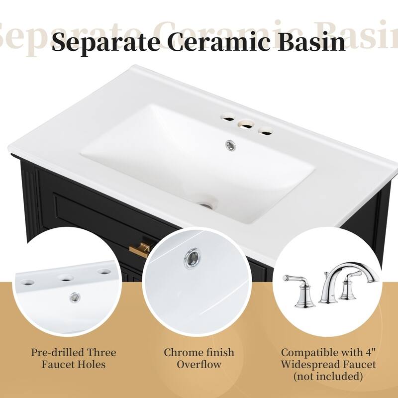 Freestanding Bathroom Cabinet,Tilt-Out Laundry Hamper,Adjustable Shelf