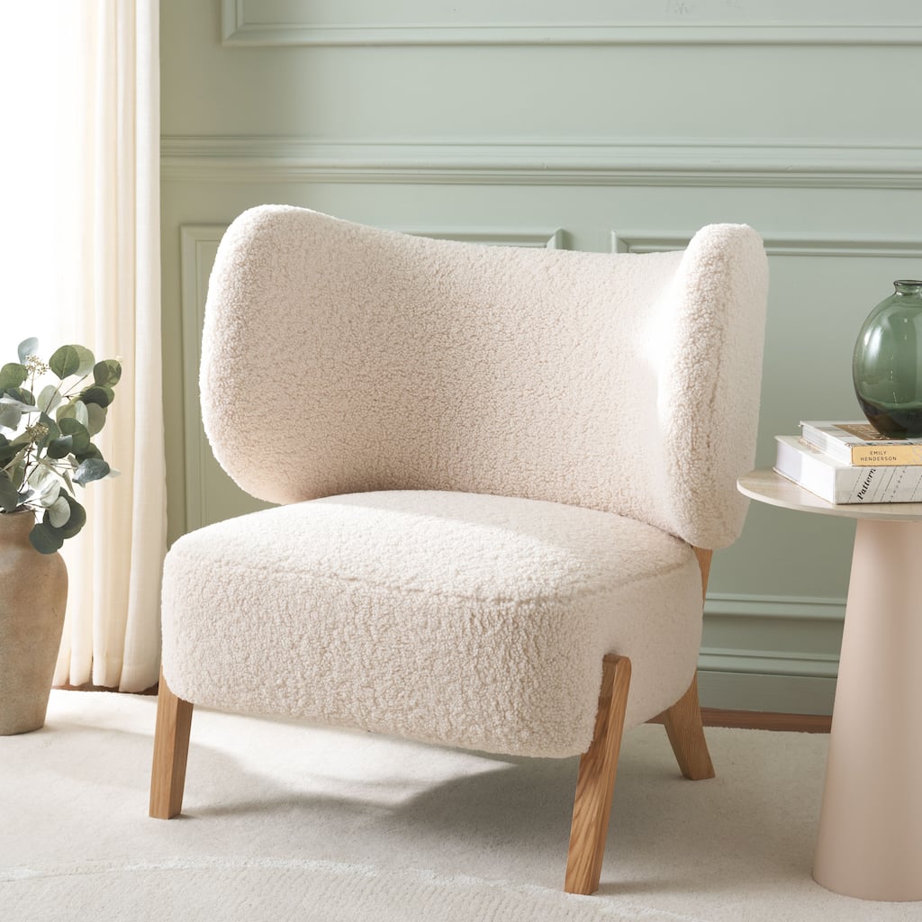 SAFAVIEH Jakoda Wingback Accent Chair, Fully Assembled - 32"W x 27"D x 33"H