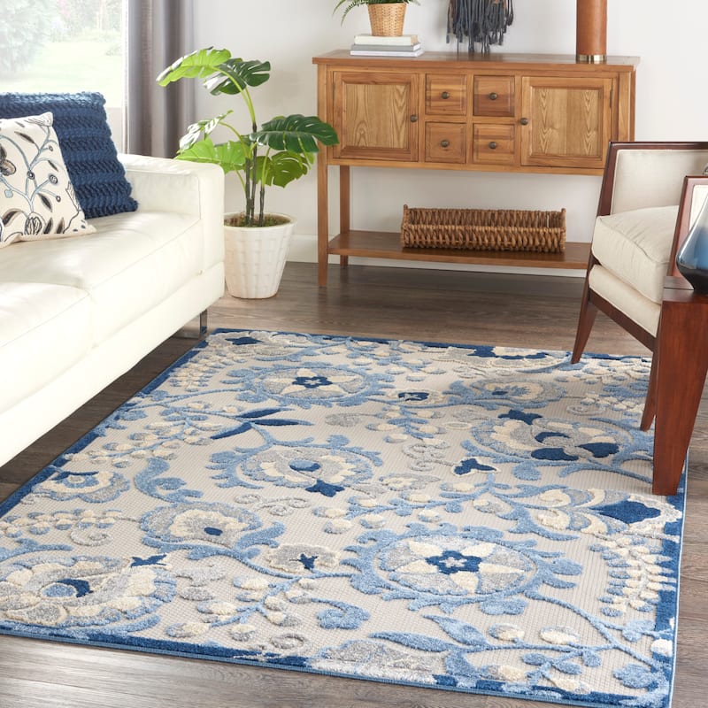 Nourison Aloha Indoor/Outdoor Floral Area Rug