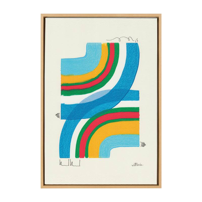 Kate and Laurel Sylvie Plan For Myself Framed Canvas by Amber Vittoria