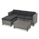 preview thumbnail 17 of 39, Moses 5-piece Outdoor Sofa Set by Christopher Knight Home