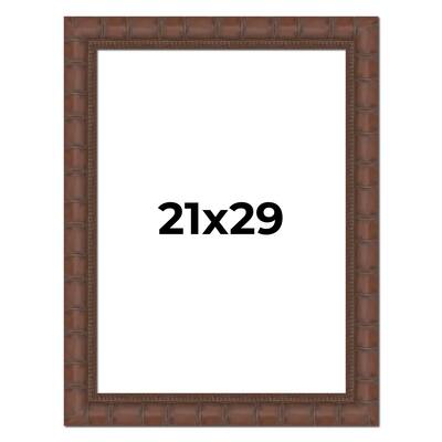 21x29 Frame Pewter Solid Wood Picture Frame Width 1.625 Inches | Interior Frame Depth 0.6875 Inches