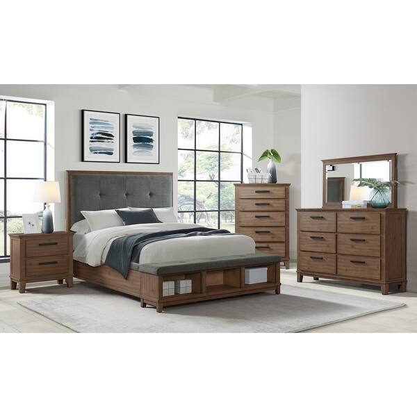 Picket House Furnishings Jaxon 6-Drawer Dresser with Mirror in Grey - Bed Bath & Beyond