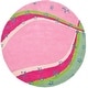 preview thumbnail 5 of 14, SAFAVIEH Handmade Kids Caong Wool Rug 4' Round - Green/Pink - Round