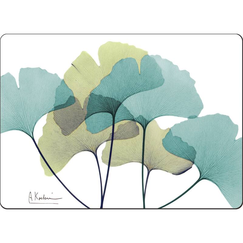 Cala Home Hardboard Placemats - Gingko - Set of 4 - 15.5x11.25x.201