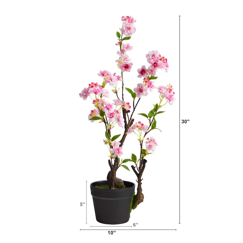 2.5' Cherry Blossom Artificial Plant - 6"