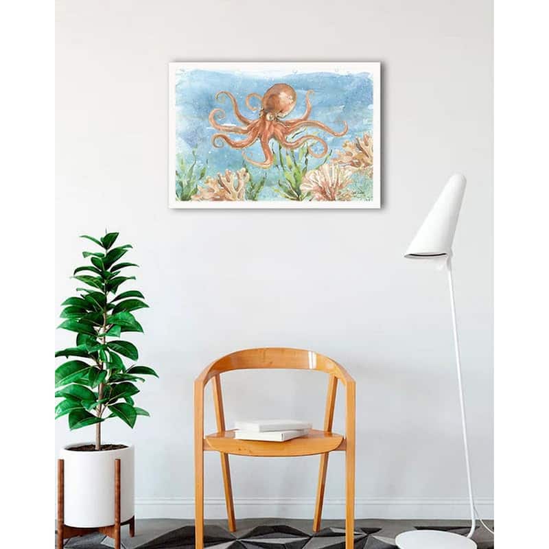Under Sea Life IV Framed Poster - 24 x 36 Inch - White