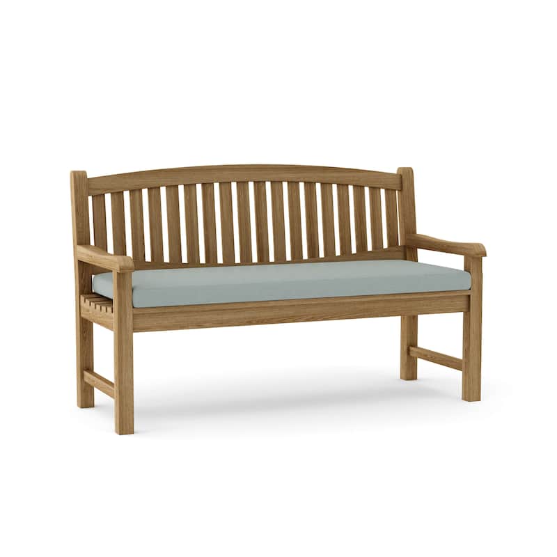 Kingston Teak Outdoor Bench - N/A - Cast Mist