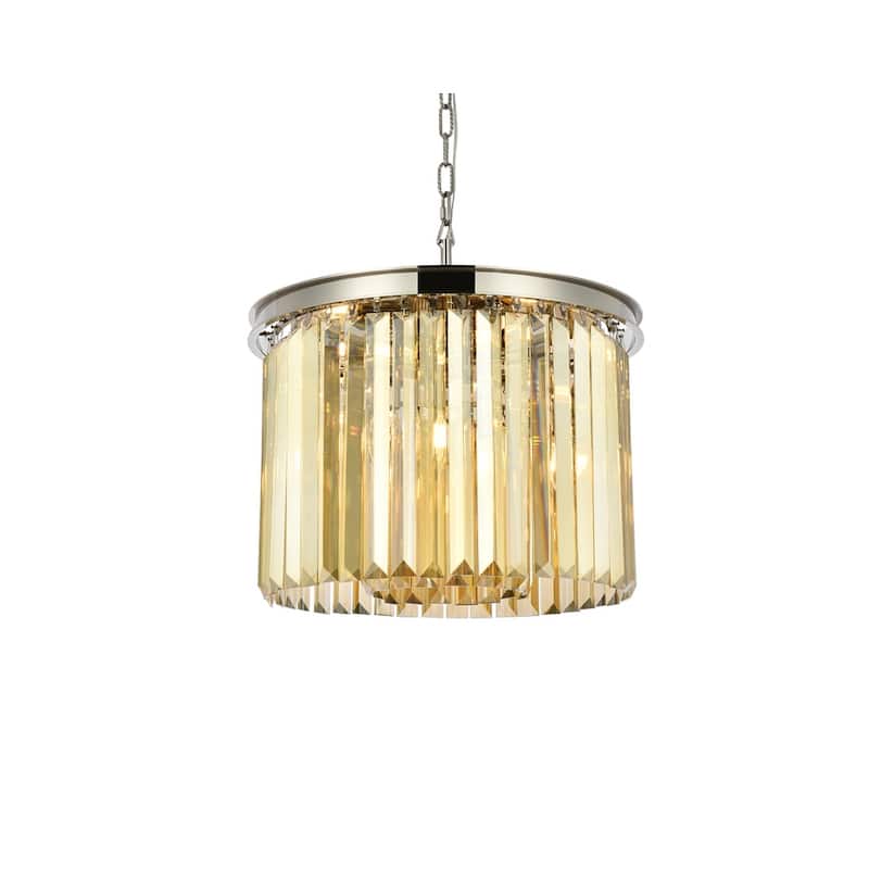 Royce Edge 6-Light Polished Nickel Pendant