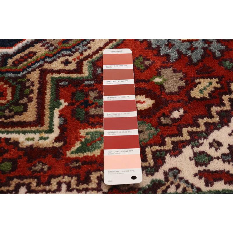ECARPETGALLERY Hand-knotted Serapi Heritage Dark Copper Wool Rug - 2'11 x 11'8