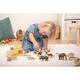 preview thumbnail 7 of 5, TickiT Wooden Wild Animal Blocks - Set of 15 - Natural