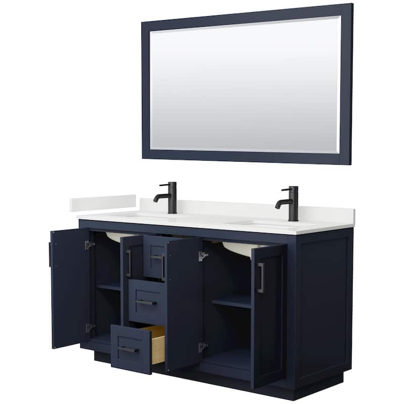 Wyndham Collection WCF292960D-QTZ-UNSM58 Miranda 60" Free Standing